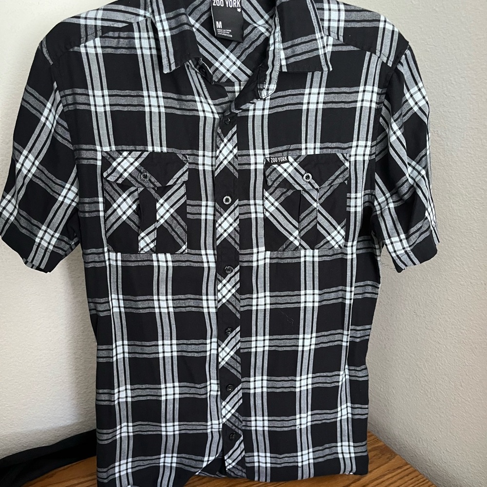 Zoo York Black Plaid Men's Shirt